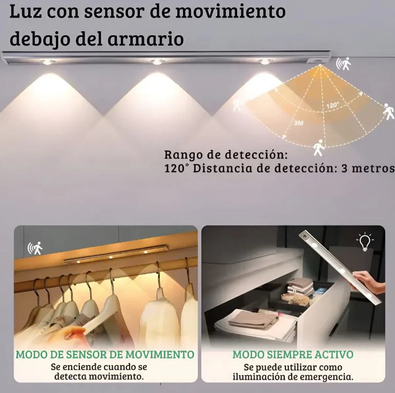 Lámpara LED Inteligente con Sensor de Movimiento