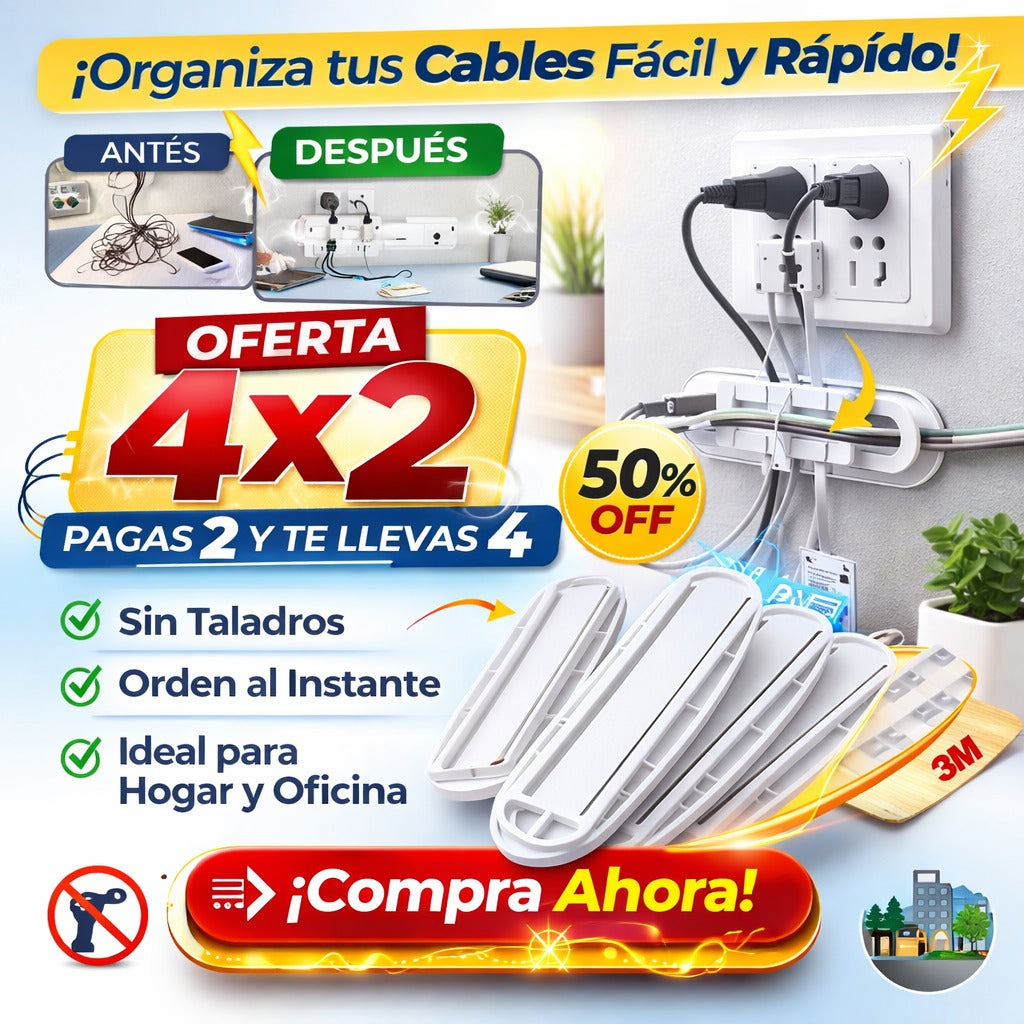 Soporte multiusos con adhesivo