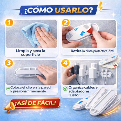 Soporte multiusos con adhesivo