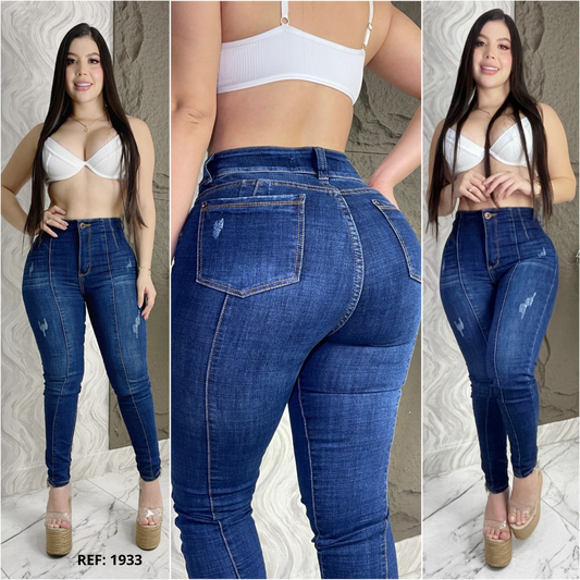 JEANS TIRO ALTO QUE TE PERFILAN LA CINTURA Y ALARGAN TU SILUETA